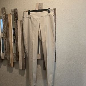 Peck & Peck Beige Slim Pants